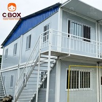 Maisons préfabriquées modernes Cbox, dortoirs pour travailleurs à double étage, immeubles d'appartements, unités de logement, maison conteneur en kit