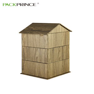 Embalaje de papel de tipo de contenedor casa diseños Casa de cartón en forma de caja de almacenamiento de caja de regalo - Product Image 4
