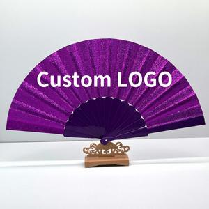 Abanico de Mano Plegable de Plástico Personalizado con Logotipo, Resistente al Agua, para Bodas y Promociones - Product Image 1