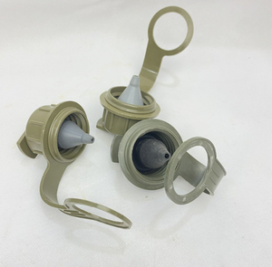 DF407 Cantimplora portátil para deportes al aire libre, verde oliva, tapa M1 con correa antipérdida extraíble - Product Image 3