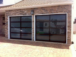 Portes <span class=keywords><strong>de</strong></span> <span class=keywords><strong>garage</strong></span> en aluminium et verre avec <span class=keywords><strong>ouverture</strong></span> latérale électrique automatique, design moderne, caractéristiques coupe-vent, vente directe d'usine - Product Image 4