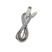 Câble gris de haute qualité de 2 m pour console de jeu Wii, chargeur PD, câble de charge