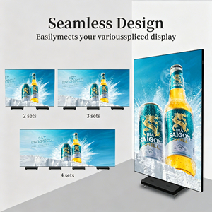Popular D-KING P1.86 Movable Floor LED Standee Foldable HD Advertising Screen For Indoor Mall Retail Campaign - Product Image 2