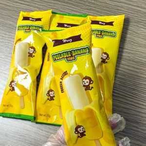 Crème glacée à la <span class=keywords><strong>banane</strong></span> en forme de fruit, saveur <span class=keywords><strong>banane</strong></span>, certifiée HALAL, fabriquée par Hicey, usine OEM, 3D pelable - Product Image 4