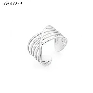 Anillo de Moda Amy Amy A3472 de Acero Inoxidable, Geométrico, Moderno, para Uso Diario, Regalo de Joyería para Mujer - Product Image 1
