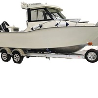 Perahu Pancing Laut Jia Shibao Berbahan Aluminium Alloy 6m Warna Putih Segar dan Elegan