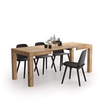 Ensemble table à manger et chaises extensibles modernes Nouveau design de meubles en bois pour 6 à 10 personnes à usage domestique