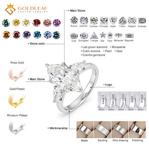Anillo de Oro Blanco de 18K con Diamante Cultivado en Laboratorio con Corte Marquesa en Forma de Pera, Certificado IGI DEF VVS, Joyería Moderna para Aniversario - Product Image 6