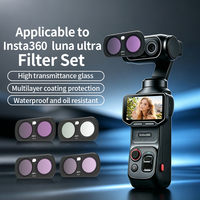 Pour Insta 360 Luna ultra Camera, ensembles de filtres magnétiques CPL ND8 ND16 ND32 ND64, filtres d'objectif d'appareil photo en verre optique, accessoires