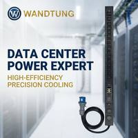 PDU intelligent monophasé haute puissance pour centre de données, personnalisable 63A 100A 125A, unité de distribution d'alimentation en rack intelligente avec mesure