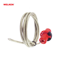 Prix bon marché personnalisation câble verrouillage réglable 2m fil câble serrures pour max 5 cadenas verrouillage de sécurité