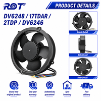 Neuer DV6248/2TDP DC Diagonal-Lüfter 48V 172mm 51mm Hochleistungs-Kugellager Server Telekommunikations-Schrank Kühlung Ersatzventilator
