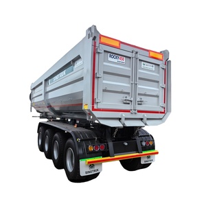 Semi-remorque en acier de type U à 4 essieux de 50 tonnes avec benne basculante à charbon, fabriquée en Chine par un producteur professionnel de remorques de camions. - Product Image 1