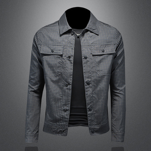 Chaqueta a cuadros británica <span class=keywords><strong>para</strong></span> <span class=keywords><strong>hombre</strong></span>, <span class=keywords><strong>para</strong></span> primavera y otoño, corte ajustado, elegante, sencilla, a la moda, talla grande, ropa <span class=keywords><strong>para</strong></span> <span class=keywords><strong>hombre</strong></span> - Product Image 2