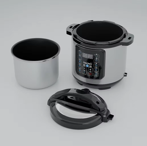 Cuisinière à riz électrique 4L avec fonction maintien au chaud et minuterie pour riz, soupe, poulet, côtes, viande, bouillie, haricots, pizza, gâteau - Product Image 5
