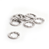 Rondelles fendues en acier au carbone dentelé, à dents internes simples, zinguées M2.2-M31