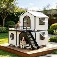 Maison pour animaux de compagnie portable en aluminium, imperméable, rectangulaire, durable, anti-corrosion, pour hôtel, boutique