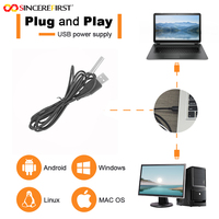 Module de caméra endoscopique 5,5 mm avec USB intégré, 0,3 MP, 30 ips, capteur CMOS BF20A6, lumière LED optionnelle et gradation de l'intensité lumineuse pour inspection médicale