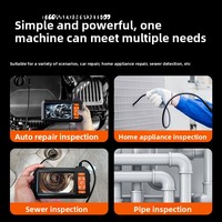 Endoscope ZCF HD avec écran IPS 4,3 pouces, étanche IP67, pour réparation automobile, industrie, détection de dépôts de carbone dans les tuyaux d'eau et les moteurs, caméra sonde