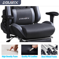 Chaise de jeu ergonomique et confortable à haut dossier, chaise de bureau à bascule de luxe pour PC, ordinateur de jeu