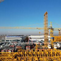 Grúa Torre de Alta Calidad de 5 Toneladas TC5013S para Proyectos de Ingeniería de Edificios de Gran Altura, Grúa Torre con Bomba Central al Mejor Precio