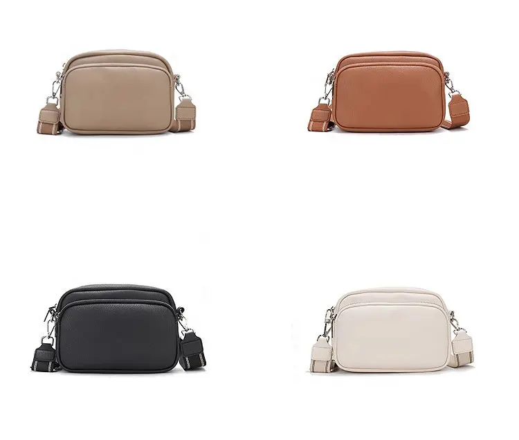 Ba Zip Nhỏ Túi Crossbody Cho Phụ Nữ Dây Đeo Rộng Điện Thoại Di Động Ví Vai Túi Xách Ví Với Thẻ Tín Dụng Khe Cắm