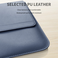 Housse pour ordinateur portable en cuir PU ultra-mince d'usine OEM housse de support étui pour ordinateur portable mince et portable étui pour ordinateur portable en PU