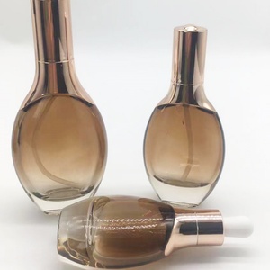 Juego de Botellas Redondas de Vidrio Vacías de Lujo de la Serie Marrón de 150 ml, 120 ml, 100 ml y 50 ml, con Bomba Dosificadora, Gotero, Tapa y Frascos de Vidrio - Product Image 5