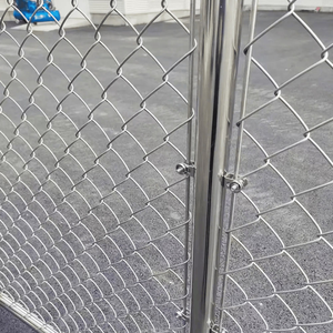 Factory Direct Sale Square Iron <b>Wire</b> <b>Mesh</b> Fence Low Carbon Steel Galvanized Chain Link Diamond <b>Mesh</b> <b>Wire</b> Fence 2.0-4.0mm Gauge - Product Image 1