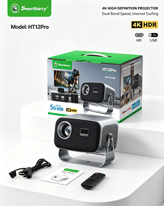 New HT12Pro <b>Android</b> 4K Mini Projector 180 Degree Rotatable Portable Professional Game Video Beamer For Home Theater - Product Image 1