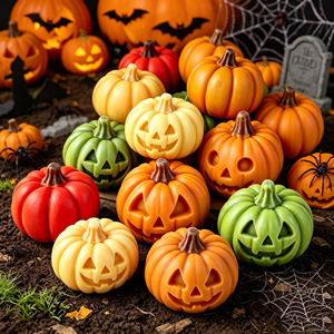 Molde de Silicona 3D de Calabaza, Diablo y Fantasma para Halloween, para Hacer Velas y Decoración de Fiestas en Casa - Product Image 6