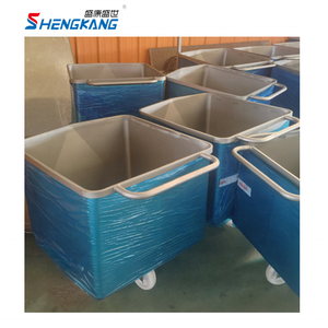 200L RVS 304 makkelijk te reinigen CE-gecertificeerde vleeshopperwagen voor vleesverwerking, hotels, restaurants, Shengkang HMPL 1 - Product Image 2