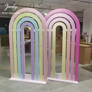 Arcoíris Acrílico JINDY, Soporte de Exhibición de PVC Acrílico para Decoración de Eventos, Arcoíris Acrílico Personalizado - Product Image 1