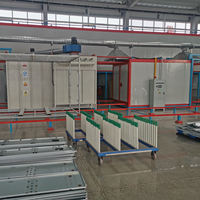 Four de peinture en poudre pour profilés en alliage d'aluminium, conception à chauffage électrique économe en énergie pour les cadres de fenêtres et de portes