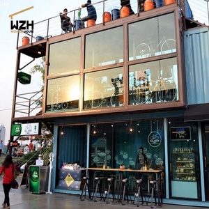 Prefab Modular Movable Vận Chuyển <span class=keywords><strong>Container</strong></span> Cafe Cà Phê Nhà Cửa Hàng Nhà Hàng Bar Để Bán - Product Image 1