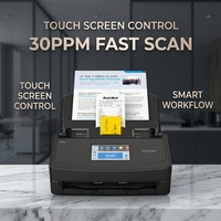 Escáner de Documentos Dúplex Fujitsu ScanSnap IX1500 A4, 30 ppm, 60 ipm, 50 Hojas ADF, Inalámbrico, Reemplazo de RICOH