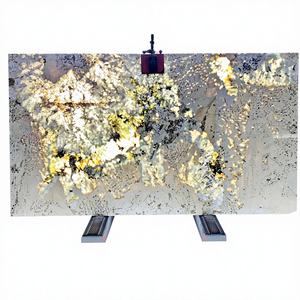 หินแกรนิตธรรมชาติหรูหรา ดีไซน์ทันสมัย ขายดี รุ่นอัลพินัส บราซิล สีขาวโปร่งแสง แผ่นใหญ่ ขัดเงา สำหรับวิลล่า - Product Image 1