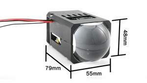 Fuerte disipación de calor 1,8 pulgadas M4 12V 6000K proyector cuadrado con luz láser Módulo de matriz de coche Mini lente de proyector Bi Led - Product Image 2