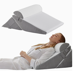<span class=keywords><strong>Cuscino</strong></span> Triangolare Funzionale a 3 Livelli in Memory Foam Lavabile, <span class=keywords><strong>Cuscino</strong></span> di Supporto per il Corpo per Testiera del <span class=keywords><strong>Letto</strong></span> e Uso Infermieristico - Product Image 2