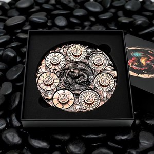 7-en-1 Gradient RPG Nouveauté Dragon Roulette Spinning Toy Game Accessoire Dés en métal pour Dragon et Donjons - Product Image 1