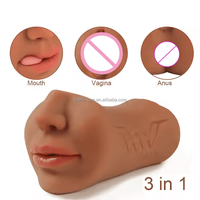 Masturbador 3 en 1 Ano Culo Boca Vagina Real Bolsillos Pussy para Hombres Juguetes Sexuales Masculinos Juguetes Sexuales para Adultos Juguetes Eróticos Masturbador Masculino