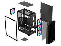 Toptan OEM Oyun Bilgisayarı Kasası Atx Matx Itx PC Kasası Gabinete Gamer CPU Kasası Temperli Cam PC Kasası Siyah 205A PC Kasası