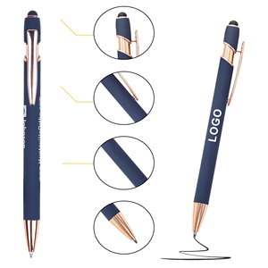 Tùy Chỉnh Khuyến Mại 1.0Mm Cho Stylus Bóng Bút Kim Loại Mới Lạ Với Màu Xanh Lá Cây Rose Gold Logo Khắc Giá Rẻ Ballpoint Quà Tặng - Product Image 6