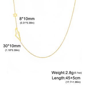 Collana con Ciondolo Stella di David Myshape, Catene in Acciaio Inossidabile per Donne, Gioielli Ebraici, Regalo all'Ingrosso - Product Image 6