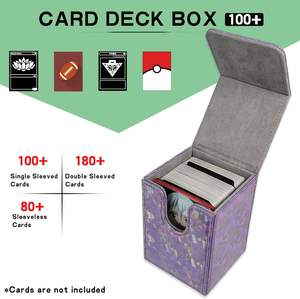 Sparkly Card Deck Box für 100 Karten Vertikale TCG Deck Box Kompatibel mit Commander MTG Magic the Gathering Cards - Product Image 4