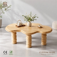 Table basse moderne en travertin beige italien, table basse de luxe en forme de nuage, table en marbre naturel, tables rustiques pour salon, hôtel