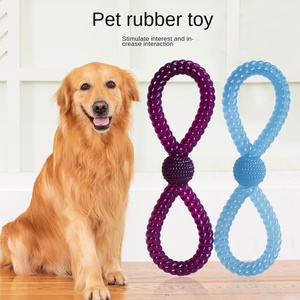 ยาง TPR 8-shaped เป็นมิตรต่อสิ่งแวดล้อมของเล่นสุนัขยาง TPR ทนต่อการกัดฟันแบบโต้ตอบสำหรับสุนัขใหญ่ทุกวัน - Product Image 3