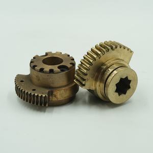Brass Fan Worm Gear Set ZA33 Turbine Stainless Steel CNC Machining for Drilling and <b>Broaching</b> - Product Image 3