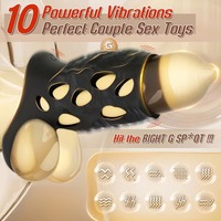 APP Fernbedienung Silikon Vibrierender Penisring Männlicher Prostata-Massager Ejakulationsverzögerer Erotikspielzeug für Erwachsene