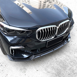 Front Bumper Lip Splitter Piano Black Carbon Fiber Texture For Bmw X5 G05 M Sport 2019 2020 2021 2022 - Product Image 3